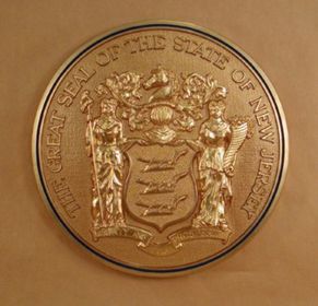 New Jersey Seal with rim color